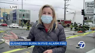 Massive fire burns multiple buildings in SF