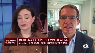 Moderna CEO on developing booster shots for South African Covid strain