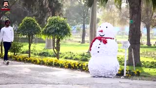 Scary Snowman Prank - Waqas Rana - Pranks in Pakistan 2021
