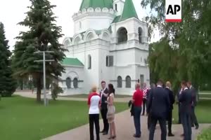 Croatian president in Russia for World Cup match