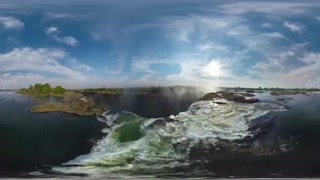 360 video, Victoria Falls. The Biggest Waterfall of Africa.