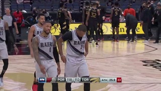Norman Powell Rips his Jersey After Missing Free Throw vs Raptors 03/2