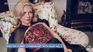 Kirsten Dunst Is Pregnant Growing Bump on W Magazine Cover