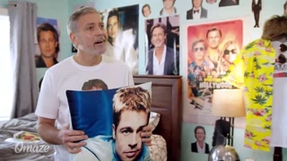 George Clooney is a Big Brad Pitt Fan and Terrible Roommate