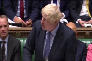 Boris Johnson swears during PMQs
