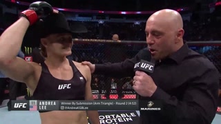 UFC 262 Andrea Lee Octagon Interview