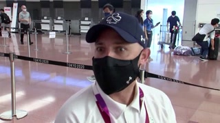 Athletes arrive at Tokyo for Paralympic Games