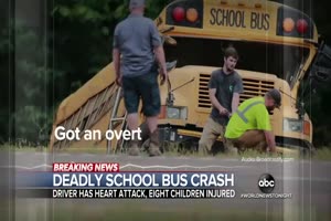 Driver had heart attack before school bus crash- Authorities