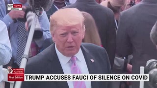 Trump Accuses Fauci of Silence on COVID