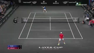 Casper Rudd v Reilly Opelka - 2021 Laver Cup - Highlights - Tennis