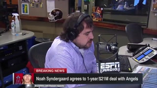 Noah Syndergaard Sign With The Angels