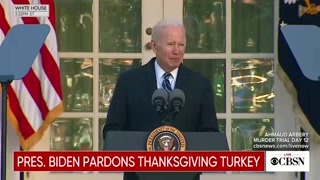 Biden pardons turkeys before Thanksgiving