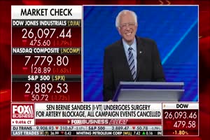 Bernie Sanders treated for heart blockage Report