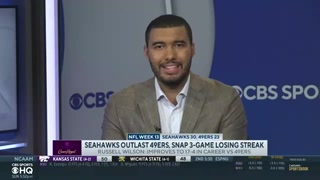 49ers at Seahawks- Russell Wilson throws 2 TD in win | CBS Sports HQ