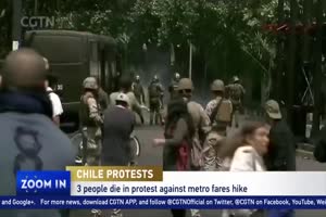 Three people die in Chile protest against metro fares hike