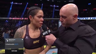 UFC 269- Amanda Nunes Octagon Interview