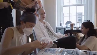 Grimes Gets Ready for the Met Gala - Vogue