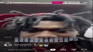 NBA Ben 10 on Ig live listening to NBA YoungBoy