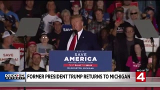 Former President Trump speaks at rally in Washington Township
