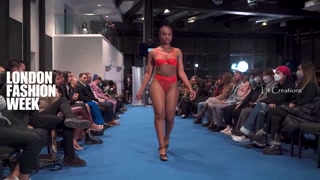 London Fashion Week by Fashion show live Designer Megans Choix Model 1