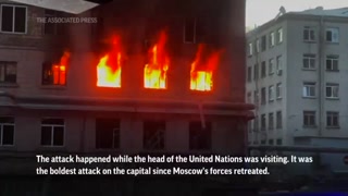 Russia Bombs Ukraine Capital During UN Visit