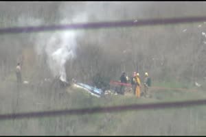 Kobe Bryant death- Scene of helicopter crash that killed the former ba