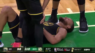 Steph Curry Lower Leg Injury During Game 3 vs. Celtics