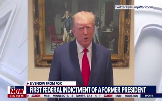 A response from Trump to the indictment, calling it a hoax
