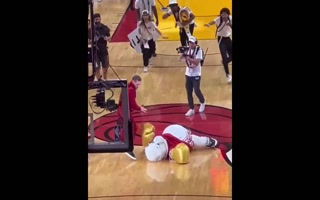 Miami Heat mascot knocked out by Conor McGregor