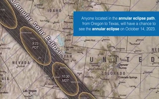 The NASA 2023 and 2024 Solar Eclipse Map
