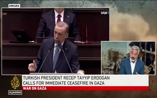 Erdogan calls for an immediate ceasefire in Gaza