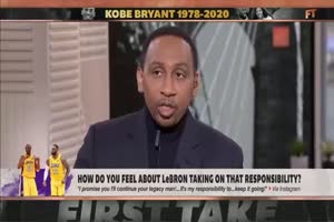 Stephen A. reacts to LeBron saying he will continue Kobe Bryant’s lega