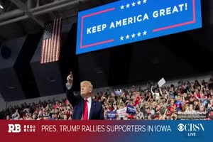 Trump holds rally in Iowa days before first 2020 voting contest