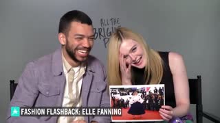 Elle Fanning Reacts To Her Childhood Red Carpet Style