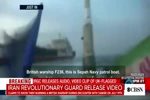 Iran releases video showing warning to British warship
