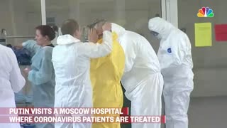 Putin Dons Hazmat Suit To Visit Hospital Treating Coronavirus Patients