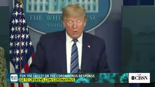 Trump describes U.S. response to coronavirus as all out military opera