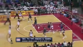 NBA Throwback- Dominique Wilkins 52 Points Highlights vs Knicks - Dece