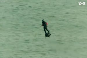 French Inventor Flies Across English Channel on Hoverboard