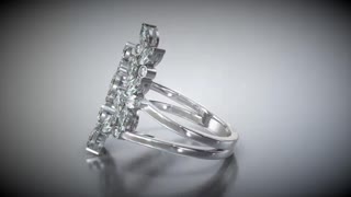 Lark & Berry Open Veto Petal Diamond Ring
