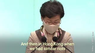 Hong Kong Leader Blasts U.S. For -Double Standards- on Protests