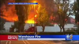 Massive 3-Alarm Fire Erupts At Amazon Distribution Center In Redlands