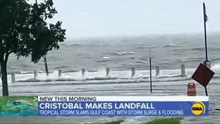 Tropical Storm Cristobal slams into Gulf Coast l GMA