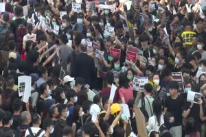 Protesters Fill Hong Kong