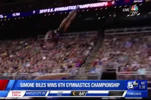 Simone Biles soars to 6th US gymnastics title